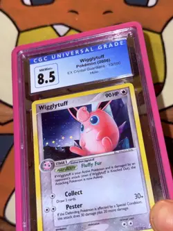 Wigglytuff Holo 13/100 Pokemon 2006 EX Crystal Guardians CGC NM/Mint+ 8.5 - Image 2