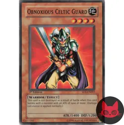 Yugioh Obnoxious Celtic Guard SD5-EN007 Common 1st Edition LP - Image 1