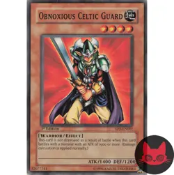 Yugioh Obnoxious Celtic Guard SD5-EN007 Common 1st Edition MP - Image 1