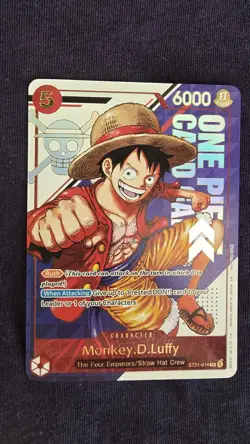 Treasure Luffy One Piece 3rd Anniversary Pack #ST21-014 Monkey D SR English - Image 1
