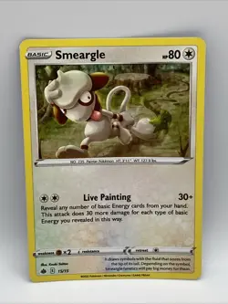 Pokemon Card Smeargle 15/15 McDonalds Promo 2022 Holo Mint Pack Fresh - Image 1