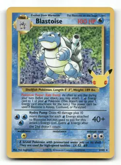 Blastoise 2/102 - Celebrations: Classic Collection - Pokemon Card NM/M - Image 1