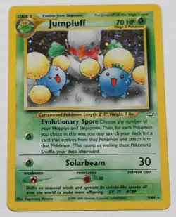 Pokemon: Jumpluff Neo Revelation Set 9/64 Holo -Vintage 2000 WOTC Rare Foil Card - Image 1
