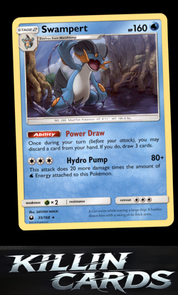 Swampert 35/168 Pokemon Rare SM - Celestial Storm Card LP - Image 1