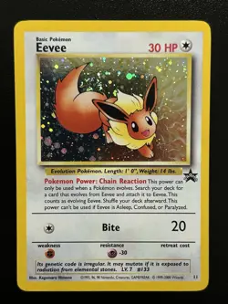 EEVEE Pokemon Card - WOTC Black Star Promo - #11 - HOLO - NM (C) - Image 1
