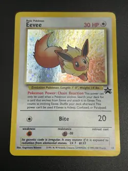 EEVEE Pokemon Card - WOTC Black Star Promo - #11 - HOLO - NM (C) - Image 3