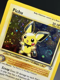 PICHU Pokemon Card - WOTC - Unlimited - Neo Genesis - 12/111 - HOLO - NM (A) - Image 5
