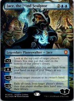 Jace, the Mind Sculptor (Borderless) 75 Commander: Bloomburrow NM FOIL MTG - Image 1