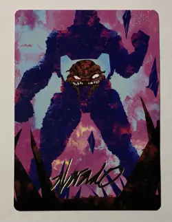 Magic Krang Utrom Warlord Gold Signature Art Teenage Mutant Ninja Turtles MTG - Image 1