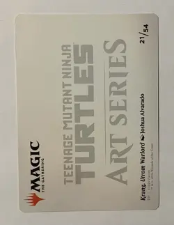 Magic Krang Utrom Warlord Gold Signature Art Teenage Mutant Ninja Turtles MTG - Image 2