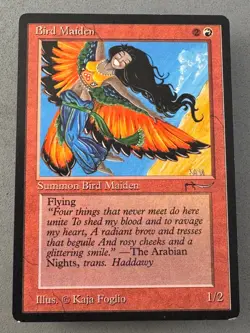 Bird Maiden (Dark) MTG Arabian Nights—Lightly Played Excellent—Vintage Magic - Image 1