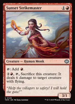 Sunset Strikemaster (126) Tarkir: Dragonstorm TDM MTG Magic - Image 1