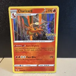 Pokemon Charizard Holo Rare 010/078 Pokemon GO Stage 2 HP170 Flare Blitz 42 - Image 1