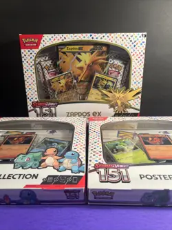 Pokemon TCG Lot 3 Scarlet & Violet 151 Collection Boxes Factory Sealed English - Image 1