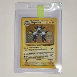 Pokemon TCG Magneton Base Set 9/102 Holo 1999 - Image 1