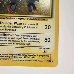 Pokemon TCG Magneton Base Set 9/102 Holo 1999 - Image 5