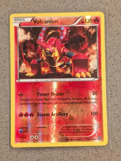 Volcanion 25/114 Rare Steam Siege Pokemon Reverse Holo NM - Image 1