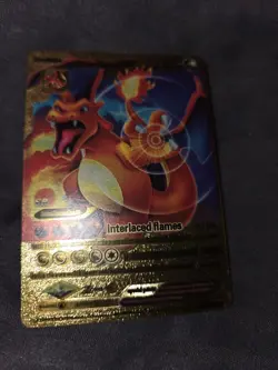Charizard V Evolution Gold Foil POKEMON - Interlaced Flames - LV92 HP522 - 1995 - Image 4
