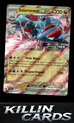 Salamence ex - 114/159 (Journey Together Stamped) 114/159 Pokemon Double Rare Mi - Image 1