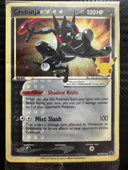 Pokemon Greninja SWSH144 Celebrations Gold Star Promo 25th Anniversary SEALED - Image 1