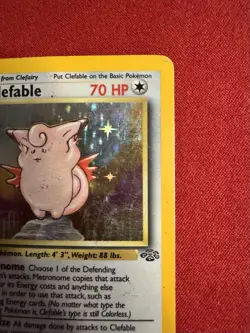 Clefable 1/64 Jungle Unlimited Holo Rare WotC 1999 Pokemon TCG (Very Good Cond) - Image 3