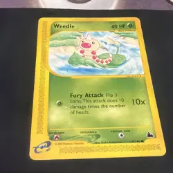Pokemon TCG Weedle Skyridge 114/144 Regular Near Mint Condition Rare Mp - Image 1