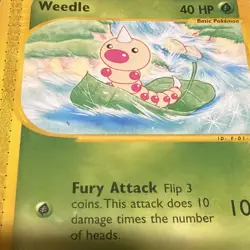 Pokemon TCG Weedle Skyridge 114/144 Regular Near Mint Condition Rare Mp - Image 4