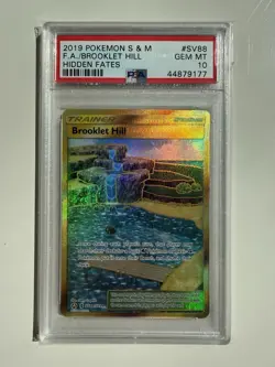 Pokemon PSA 10 Brooklet Hill Hidden Fates SV88/SV94 Holo Secret Rare GEM MINT! - Image 1