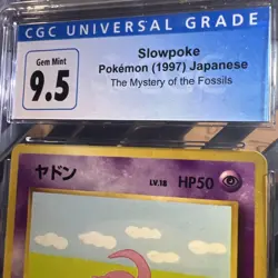 🔥1997 Pokemon JAPANESE FOSSIL #79 SLOWPOKE CGC 9.5 / CGC 10 - Image 2