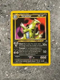 Pokemon TCG Cards Tyranitar 31/75 Neo Discovery Rare - Image 1