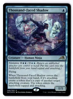Thousand-Faced Shadow NM* FOIL KAmigawa Neon Dynasty 086/302 mtg -UnltdCards - Image 1