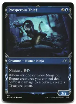 MTG Prosperous Thief (Showcase) FOIL U Kamigawa: Neon Dynasty 336 LP - Image 1