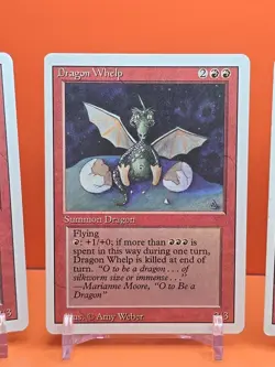 🔴🔴🔴 1994 MAGIC The Gathering DRAGON WHELP REVISED 3RD EDITION PLAYED 🔴🔴🔴 - Image 3