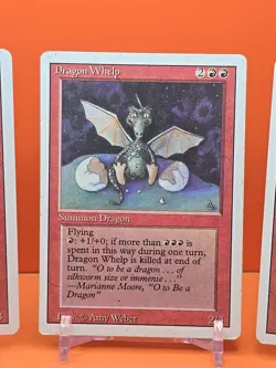 🔴🔴🔴 1994 MAGIC The Gathering DRAGON WHELP REVISED 3RD EDITION PLAYED 🔴🔴🔴 - Image 4