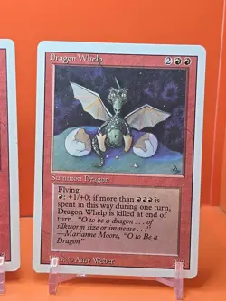 🔴🔴🔴 1994 MAGIC The Gathering DRAGON WHELP REVISED 3RD EDITION PLAYED 🔴🔴🔴 - Image 5