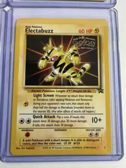 WB Presents POKEMON The First Movie BLACK STAR PROMO SET of 4 cards 1999 NM/M - Image 3