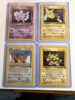 WB Presents POKEMON The First Movie BLACK STAR PROMO SET of 4 cards 1999 NM/M - Image 5