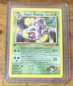 Pokemon TCG Koga’s Weezing #50/132 Non Holo 1st Edition Vintage 1999-2000 - Image 1