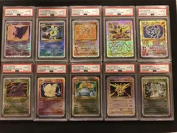 2002 Pokemon Legendary Collection - PSA 10 Complete Reverse Foil Set 110/110 - Image 2