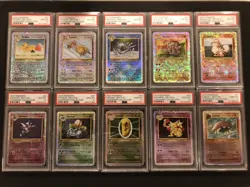2002 Pokemon Legendary Collection - PSA 10 Complete Reverse Foil Set 110/110 - Image 5