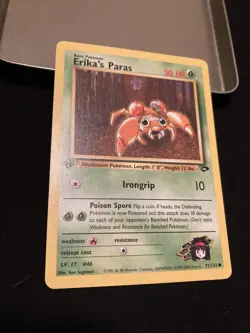 Erika's Paras 1st Edition 71/132 Gym Challenge Vintage WotC Pokemon - Image 1