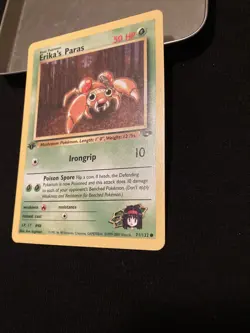 Erika's Paras 1st Edition 71/132 Gym Challenge Vintage WotC Pokemon - Image 3