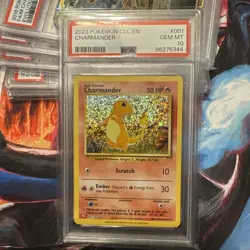 Pokemon TCG Classic Collection CLC 2023 #001/034 Charmander PSA 10 - Image 1
