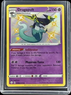 Dragapult SV062/SV122 - Shiny Holo Rare Shining Fates 2021 Pokemon TCG Near Mint - Image 1