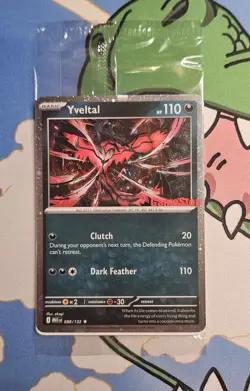 Pokemon TCG Yveltal 88/132 Mega Evolutions Cosmos Holo GAMESTOP Promo SEALED - Image 1