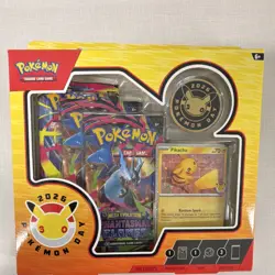Pokemon TCG Pokemon Day 2026 Box with Pikachu Promo, Coin & 3 Booster Packs - Image 1