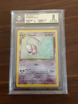 Espeon 1/75 1st Edition - Neo Discovery - Holo - BGS (PSA) 8 - Pokemon TCG - Image 1