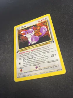 2000 Pokemon GERMAN 1st Edition Rocket Rattfratz-Rattata 66/82 EX - Image 2