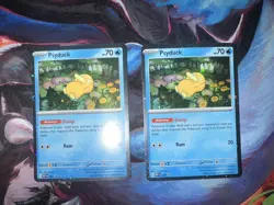 Pokemon TCG Mega Evolutions Psyduck Black Star Promo Cosmo Holo 007 NM- LOT OF 2 - Image 1