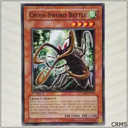 Cross-Sword Beetle - CRMS-EN035 - Common 1st Edition Yugioh - Image 1